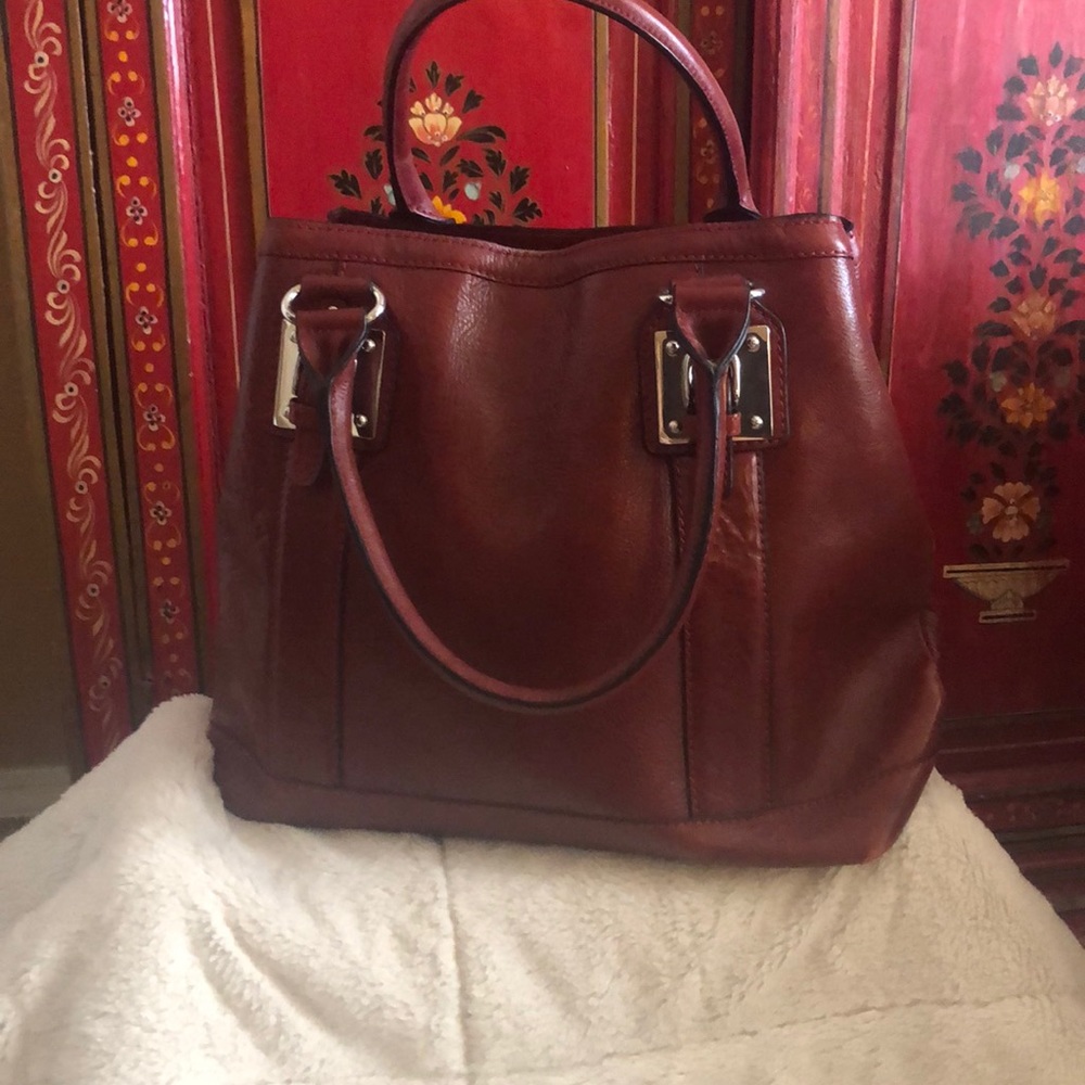 Wilson’s Red Leather purse